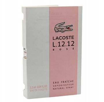 Lacoste L.12.12 Rose 1,2ml Woda Toaletowa Eau De Toilette Eau Fraiche 1.2ml