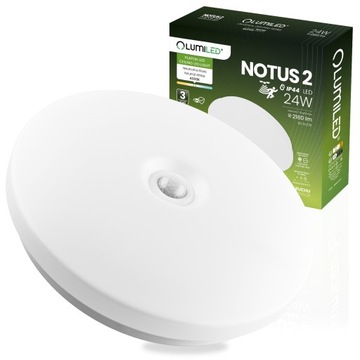 Plafon Led Panel Natynkowy Okrągły Lampa Sufitowa Czujnik Ruchu 24W 36 cm