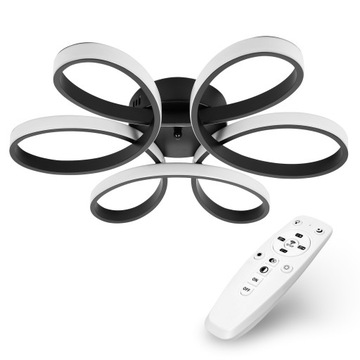Lampa sufitowa wisząca Plafon Led Modern żyrandol Led 90W z pilotem 3 barwy