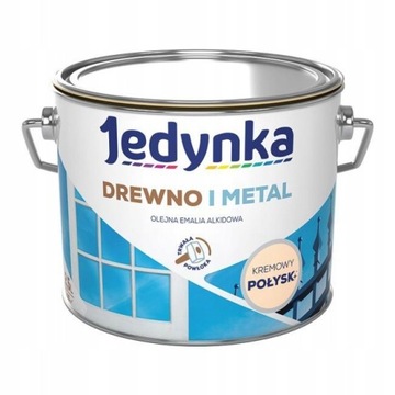 Farba Do Drewna I Metalu Jedynka Kremowy 2,5L
