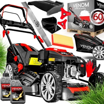 Venom Mocna Kosiarka Spalinowa 51CM Stalowa Obudowa Napęd 200CC Mulczowanie