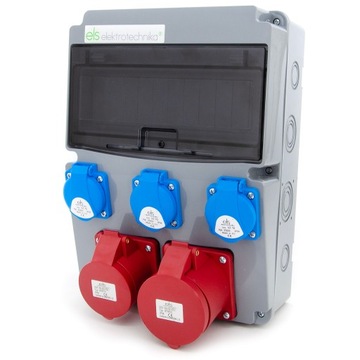 Rozdzielnica Rozdzielnia Budowlana 3*GS 32/5 16/5 Niewyposażona Okablowana