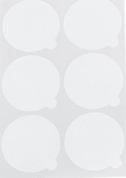 Naklejka 5 cm podkładka pod klej do rzęs 6 sztuk