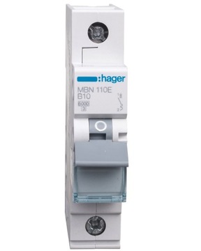 Wyłącznik nadprądowy 1P B 10A 6kA Ac MBN110E Hager