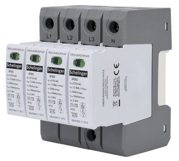 Schelinger Ogranicznik Przepięć 4P 12,5kA(10/350) Klasa T1+T2 (b+c)