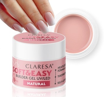 Claresa Soft & Easy Builder Gel Żel Budujący Natural 45 g