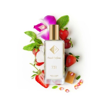 Francuskie Perfumy Damskie Nr 731 60ml Gruszka Fiołek Świeży Zapach