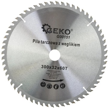 Geko Tarcza Piła Do Drewna 300x32mm 60T G00151