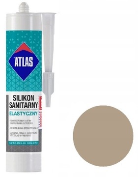 Atlas Silikon Sanitarny Elastyczny Beżowy 020