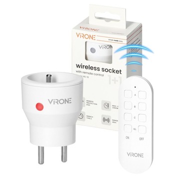 Gniazdo sterowane pilotem bezprzewodowe Mini 2300W Virone