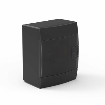 Horoz Rozdzielnica Natynkowa Skrzynka Elektryczna N/t 4-modułowa Czarna