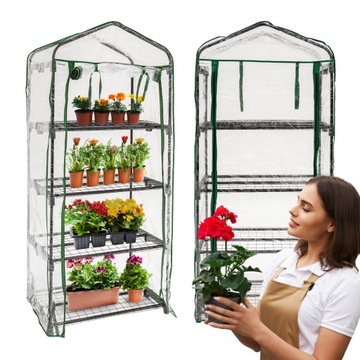 Grindi Mini Szklarnia 4 Półki Ogrodowa I Balkonowa Tunel