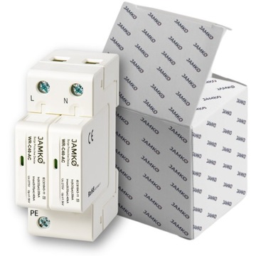 Ogranicznik Przepięć Ac 2P 1-FAZ Klasy C Ochronnik
