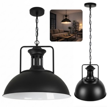 Lampa sufitowa Wisząca Edison Retro Loft E27 Duża 41cm regulowana wysokość