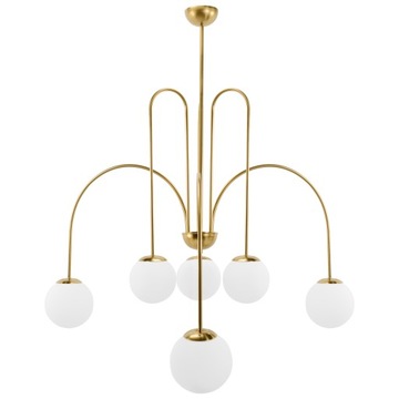 Lampa sufitowa APP1584 złoty mat wisząca szklane kule 6