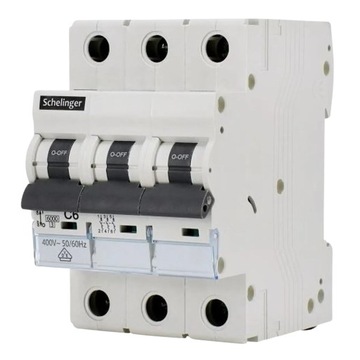 Schelinger Wyłącznik Nadprądowy 6kA 3P B 16A 400V IP20 A02-G8-3P-B16