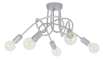 Lampa wisząca sufitowa żyrandol dzieci Pasti Szary