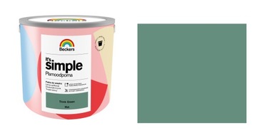 Beckers It's Simple Think Green 2,5L Matowa Plamoodporna Farba