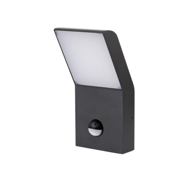 Kwazar Luminaire Lampa ścienna zewnętrzna z czujnikiem ruchu i zmierzchu Kinkiet Led 9W