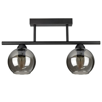 Szklana Lampa Wisząca Sufitowa Żyrandol Kule Led