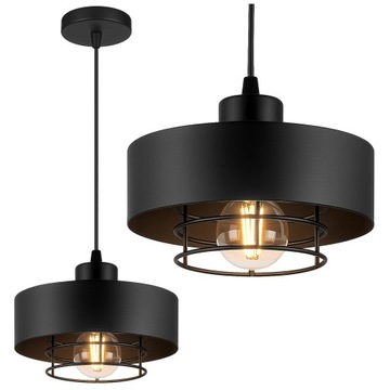 Lampa Sufitowa Wisząca Żyrandol Plafon Loft Led metalowa nowoczesna E27