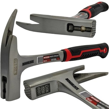 Młotek Ciesielski Dekarski Stalowy Monoblock 600g