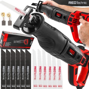 Piła Szablasta Wyrzynarka Lisi Ogon Elektryczna 1800W 12 X Nóż Obrotowa