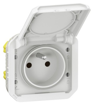 Gniazdo hermetyczne IP55 białe PLEXO55 069621L