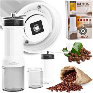 Młynek Do Kawy Ręczny Młynek Do Mielenia Kawy Pieprzu Soli 23cm Mocny