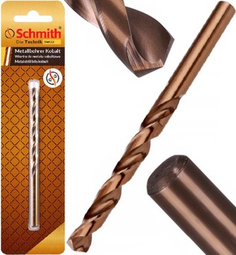 Schmith Wiertło Do Metalu Kobaltowe 8,0 mm Inox