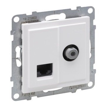 Gniazdo Tv RJ45 cat.6 Utp Legrand Suno 721162