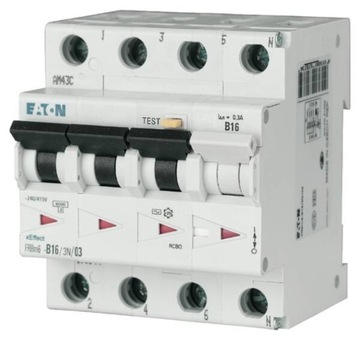 Eaton FRBM6-C16/3N/003-A Fi/ls 16A 30mA LS-Kennlin