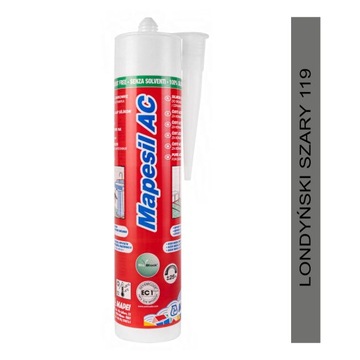 Silikon Mapei Mapesil Ac 310ml kolor 119 londyński szary
