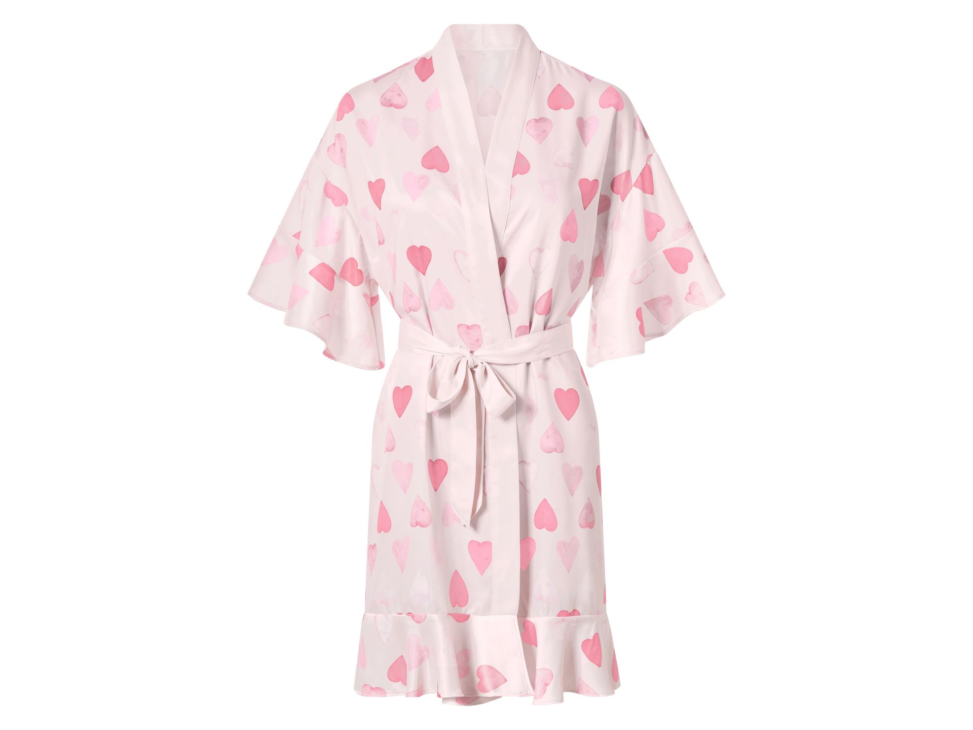 esmara® Kimono satynowe damskie (Różowy, S (36/38))