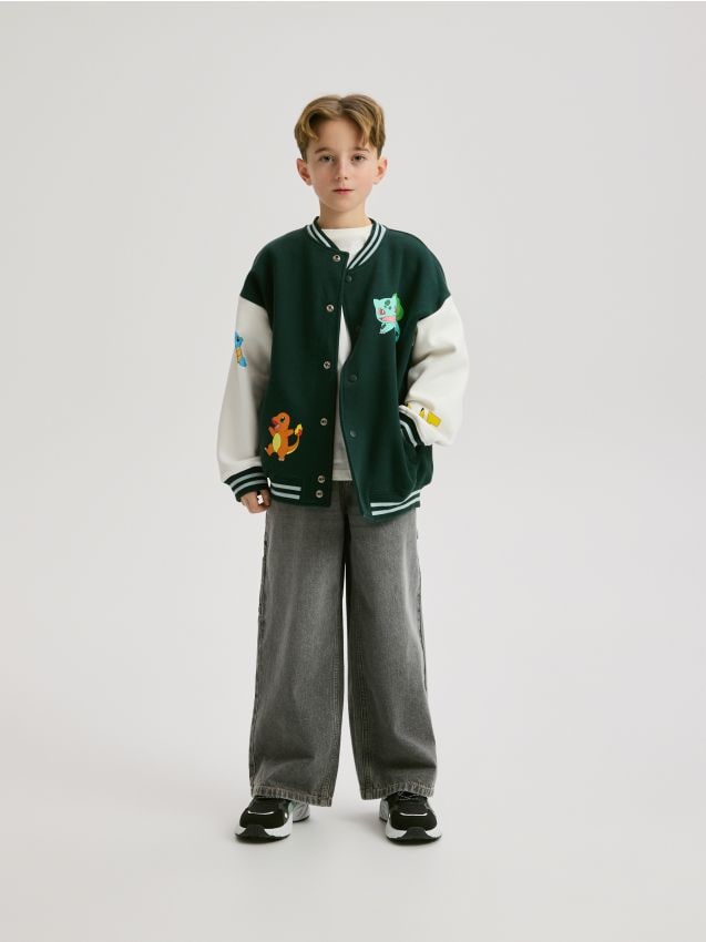 Reserved - Jeansy baggy - jasnoszary