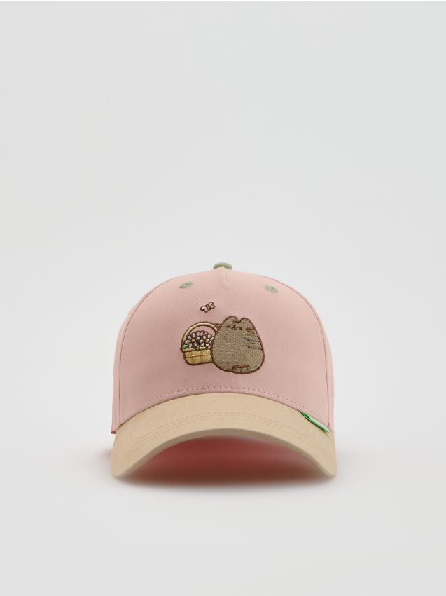 Reserved - Czapka z daszkiem Pusheen - wielobarwny