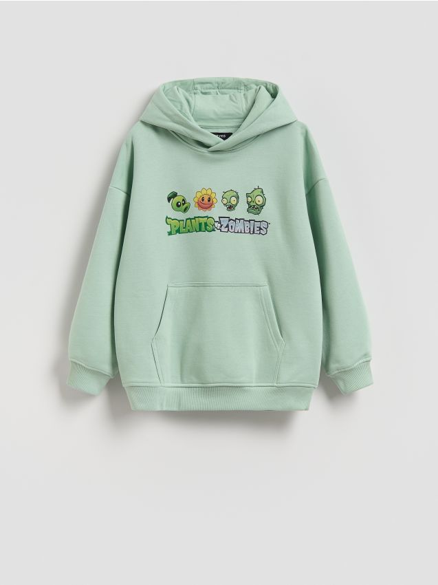 Reserved - Bluza PLANTS VS ZOMBIES - jasnozielony