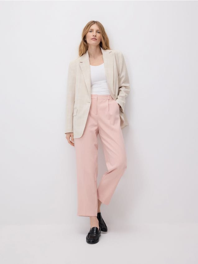 Reserved - Jednorzędowa marynarka z wiskozą - wielobarwny