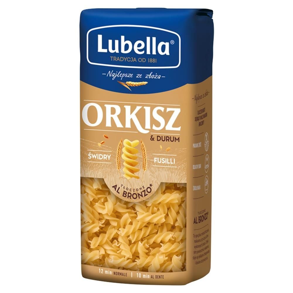 Lubella Orkisz & Durum Makaron świdry 400 g