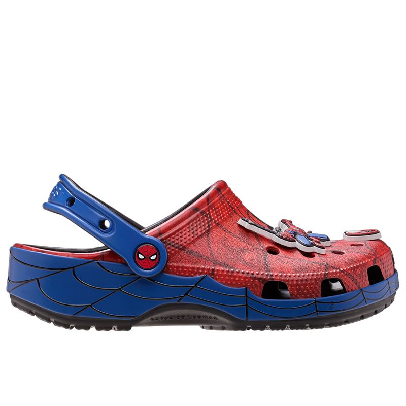 Klapki młodzieżowe Crocs Spider-Man Classic Clog 211409-90H - czerwone
