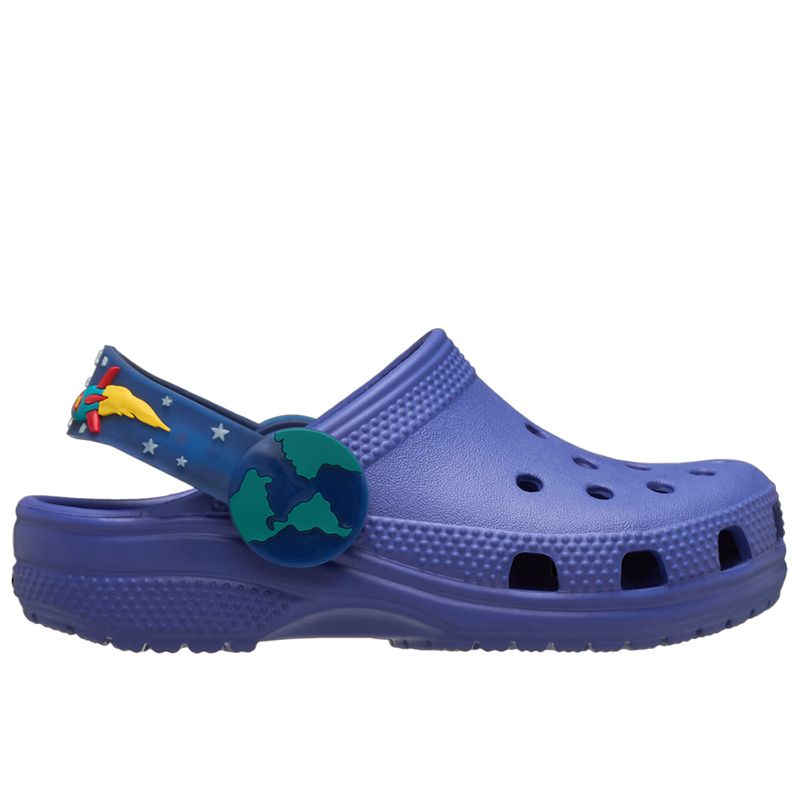 Klapki dziecięce Crocs Imagination Lights Backstrap Clog 211892-4WH - niebieskie