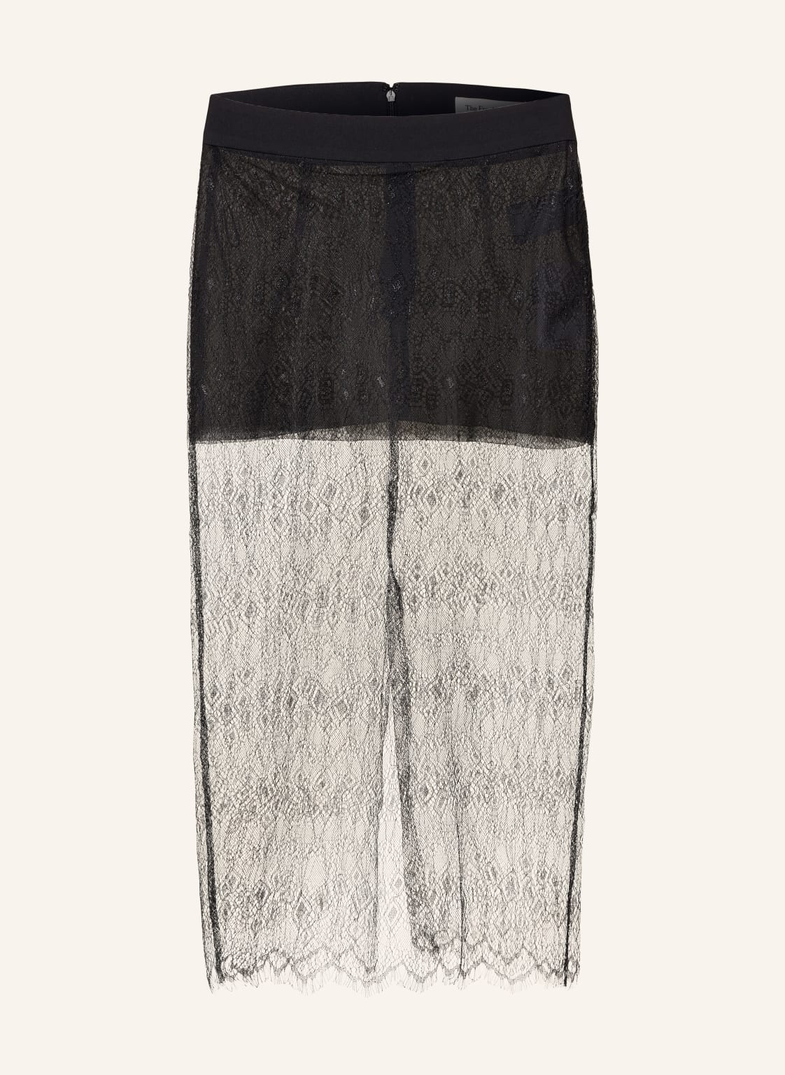 The Frankie Shop Spódnica Z Koronki Alrose Z Błyszczącą Nicią schwarz