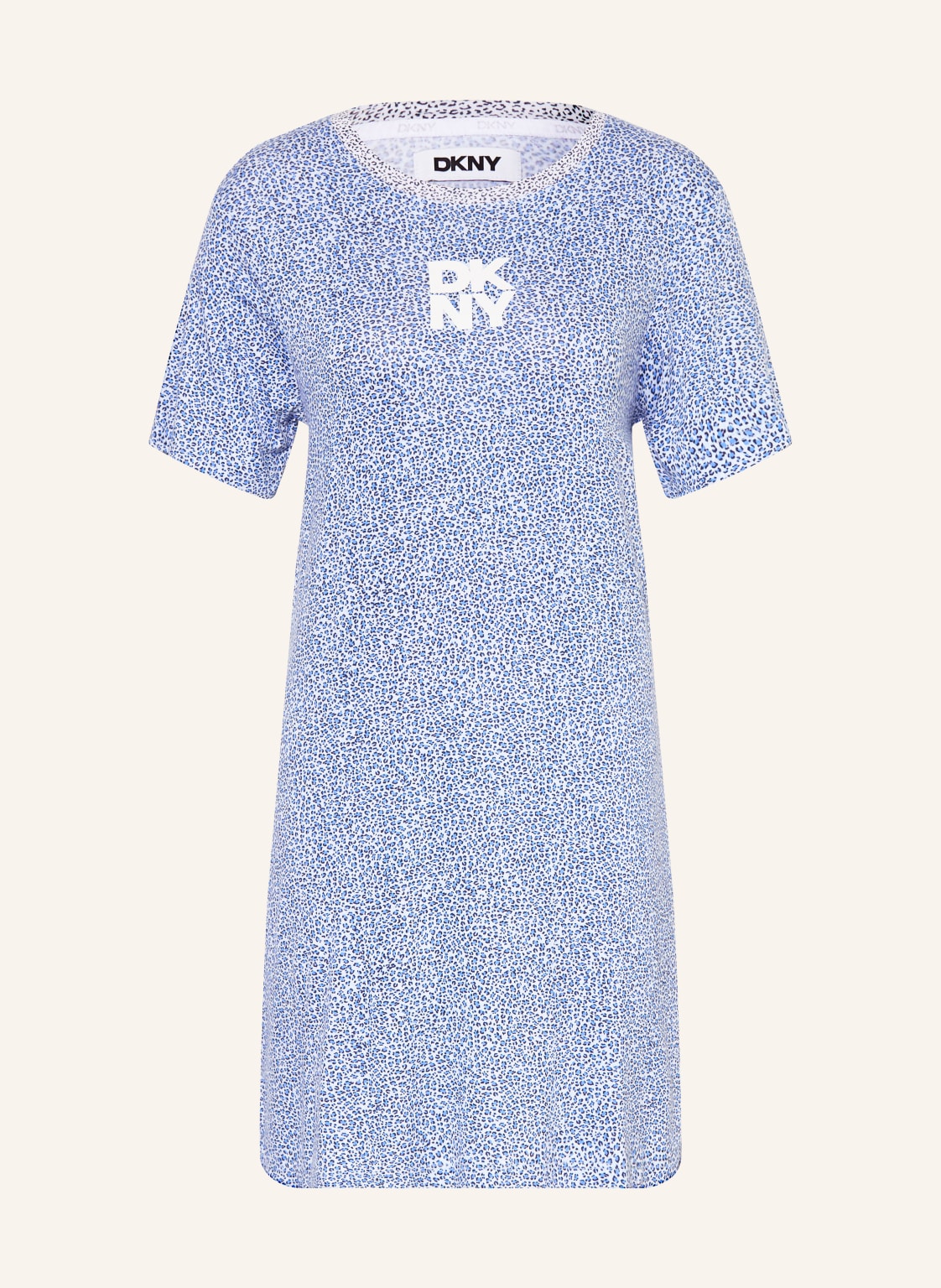 Dkny Koszulka Nocna Easygoing Attitude blau