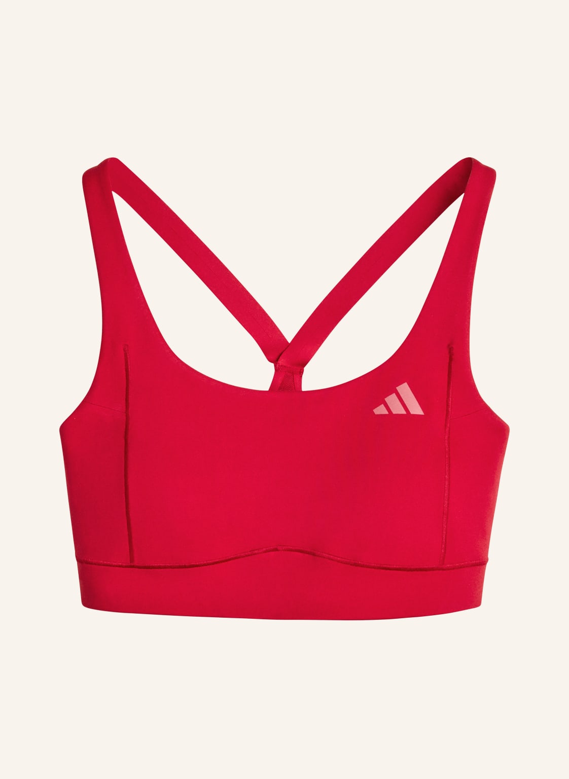Adidas Biustonosz Sportowy Optime Training rot