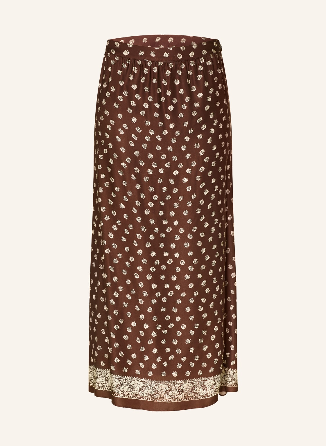 Claudie Pierlot Satynowa Spódnica braun