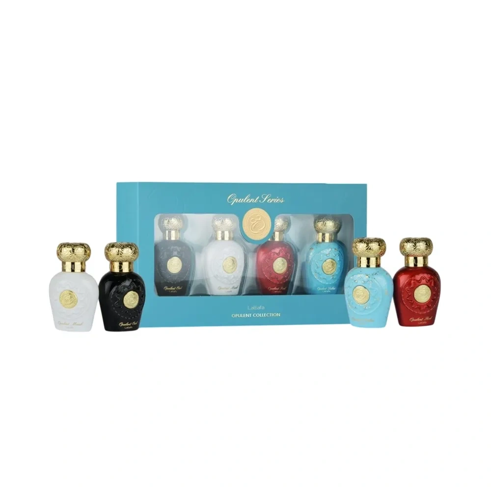 Lattafa woda perfumowana spray Opulent Dubai 25 ml + Opulent Red 25 ml + Opulent Musk 25 ml + Opulent Oud 25 ml