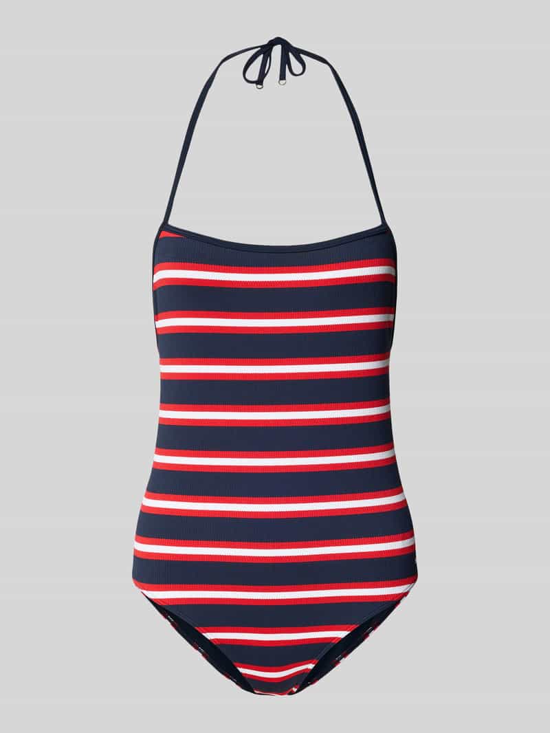 Strój kąpielowy z wiązaniem na szyi