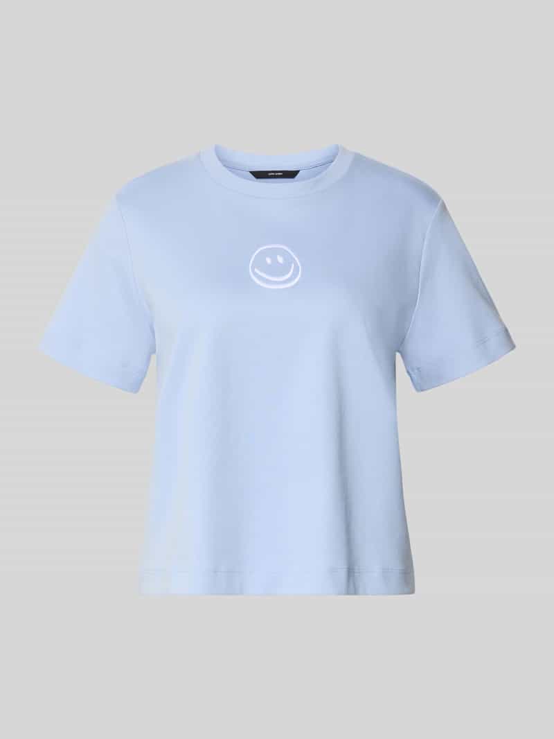 Oversize’owy T-shirt z czystej bawełny model 'SARA METTE'