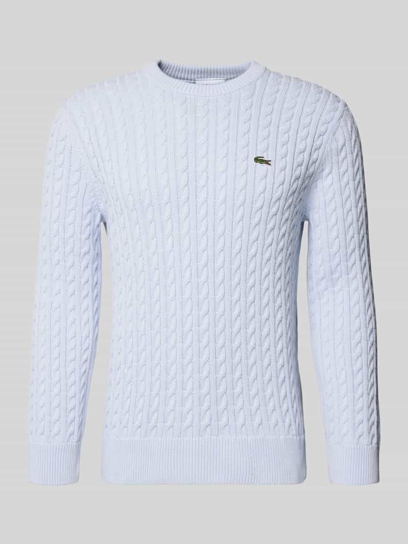 Sweter z dzianiny o kroju regular fit z mieszanki bawełny