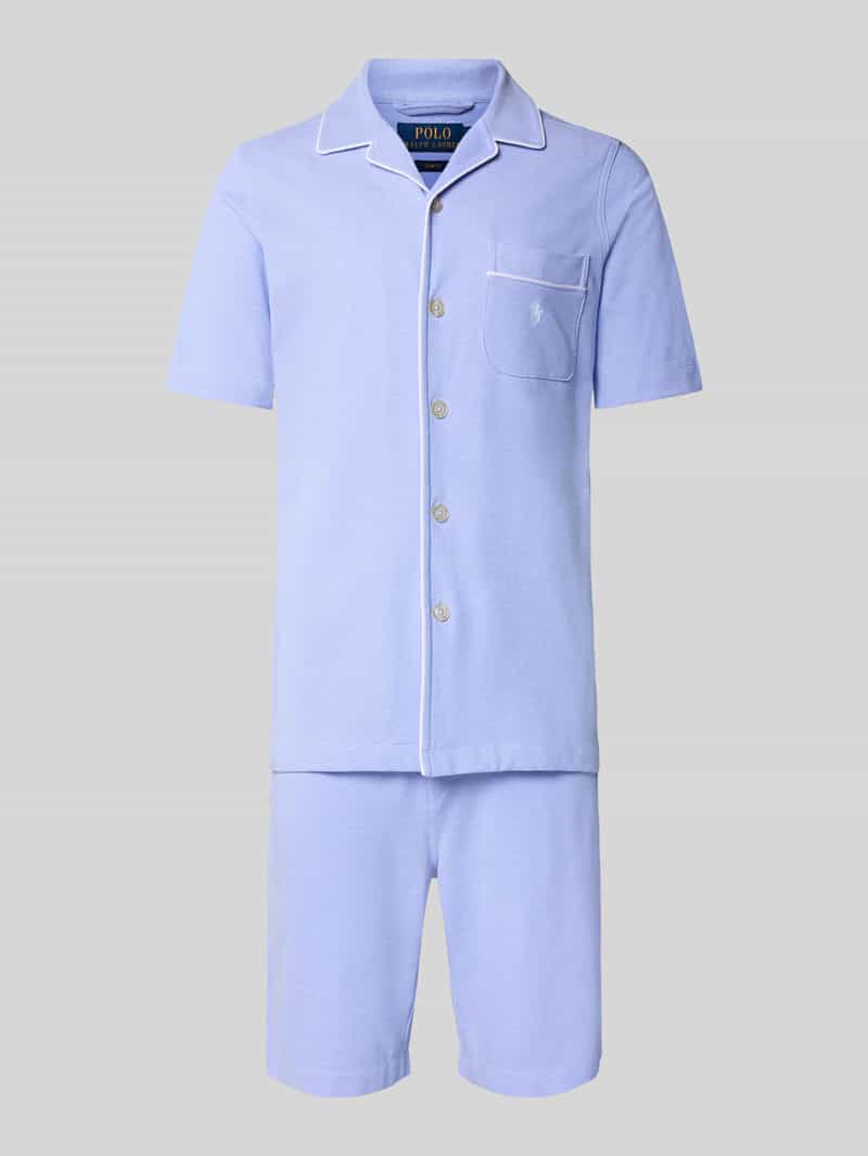 Krój regular fit Piżama z czystej Bawełna